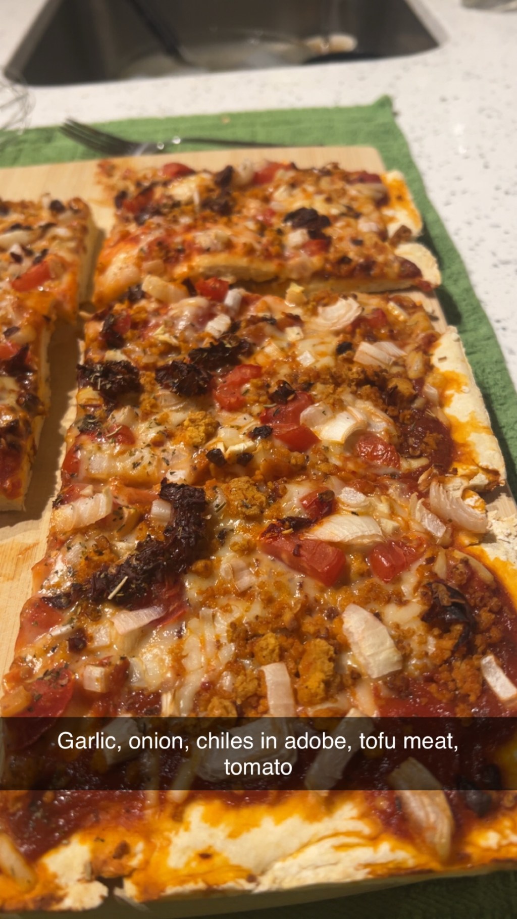Lentils, pizza, yogurt